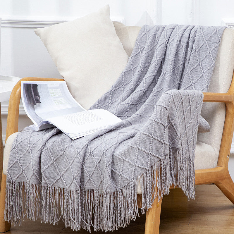 Boho Fringe Sofa Blanket