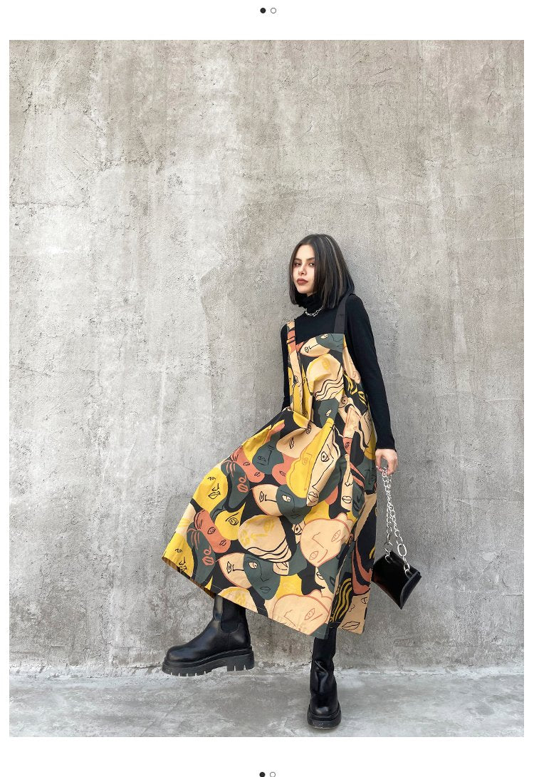 Retro Women Print Cozy Long Dresses-Maxi Dresses-The same as picture-One Size-Free Shipping at meselling99