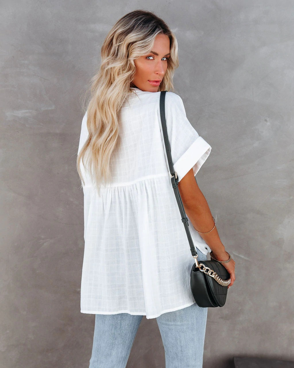 Casual Summer Short Sleeves Women Blouses