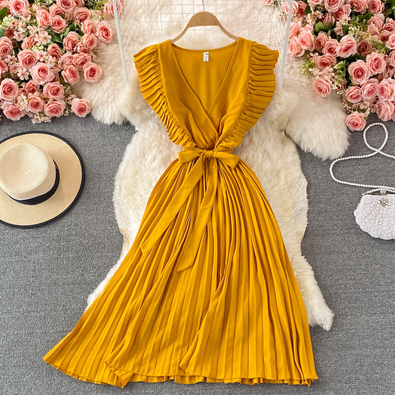 Elegant V Neck Women Long Dresses