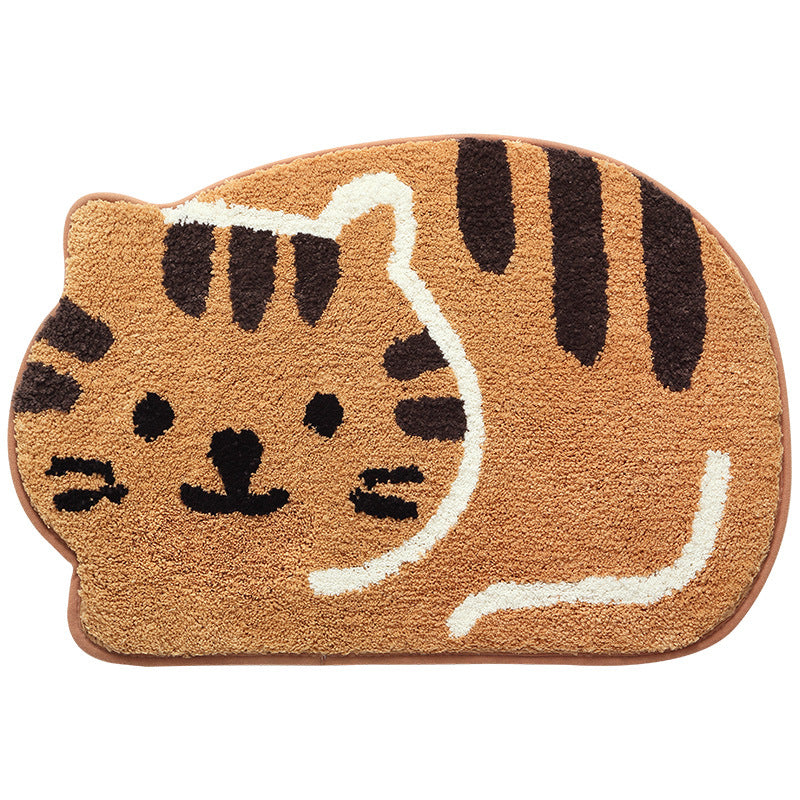 Cat-Shaped Bath Mat - Super Absorbent, Quick-Dry