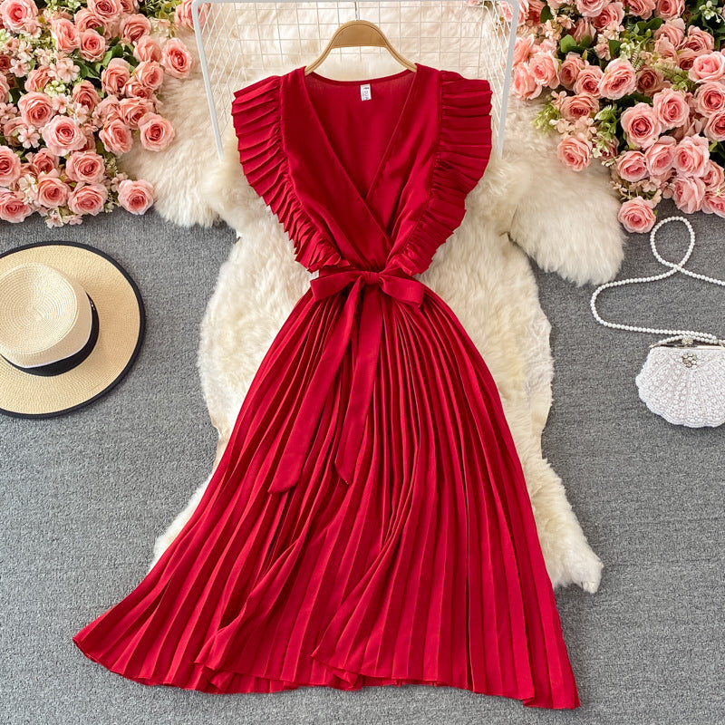 Elegant V Neck Women Long Dresses