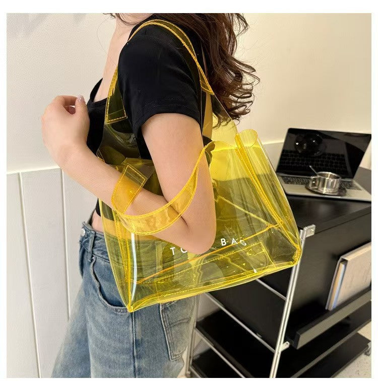 Chic PVC Clear Shoulder Bag