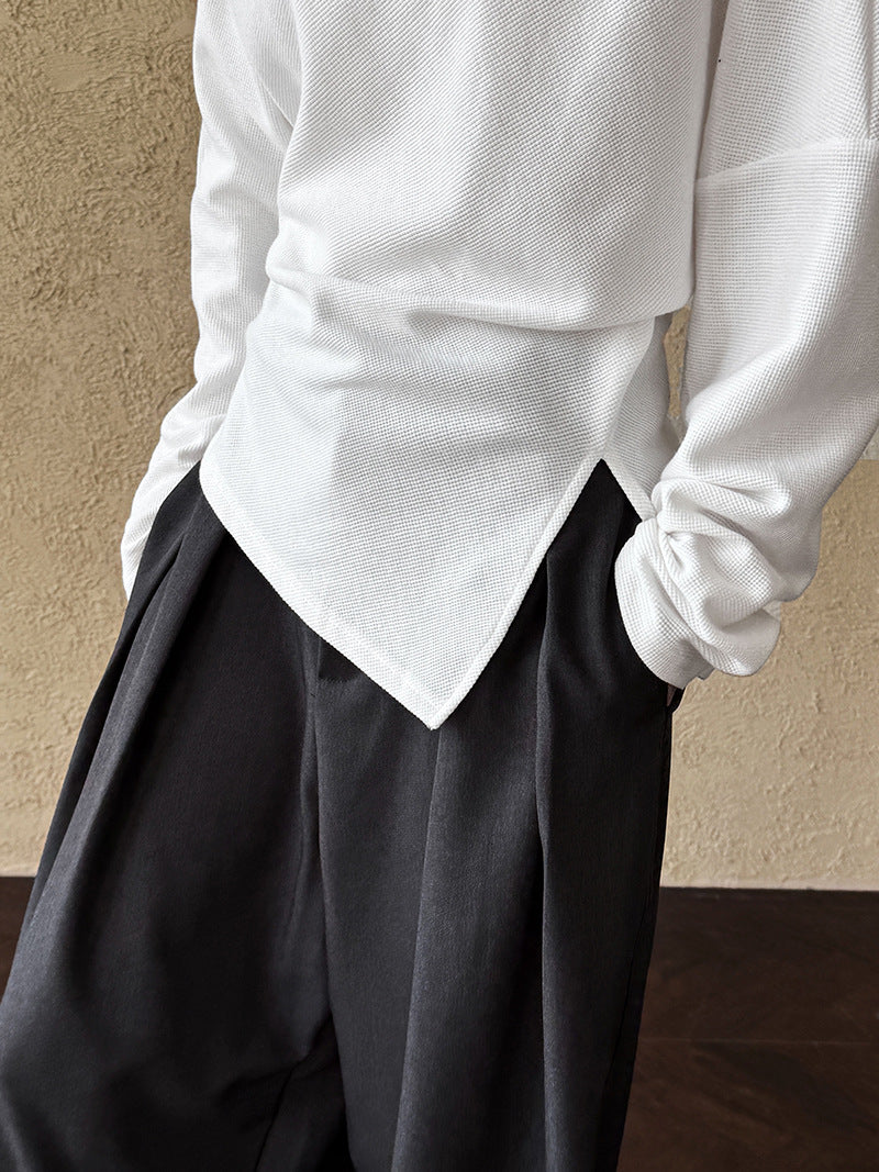 Designer Asymmetrical Shoulder Sweatshirt