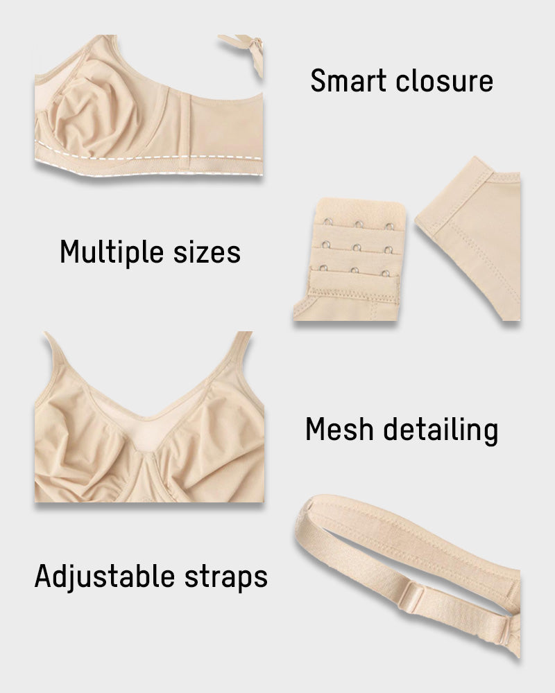 The AuraCool Minimizer Bra - Plus Size, Cooling, Full Coverage, and Save  + 50% OFF