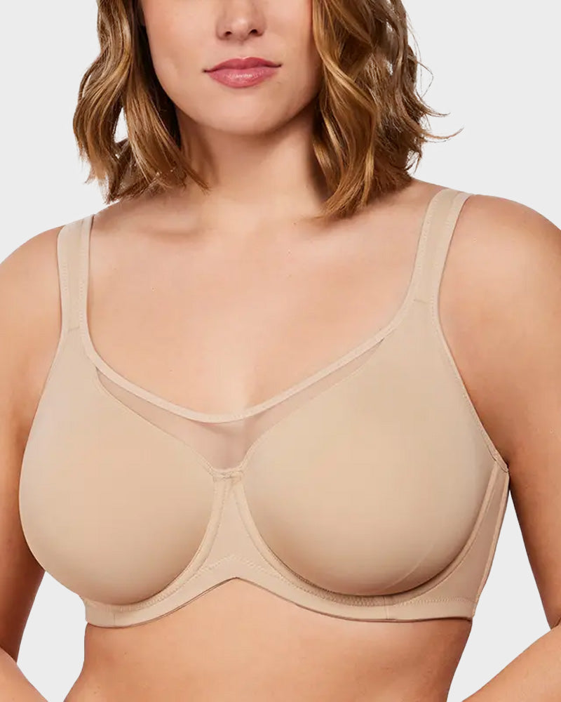 The AuraCool Minimizer Bra - Plus Size, Cooling, Full Coverage, and Save  + 50% OFF