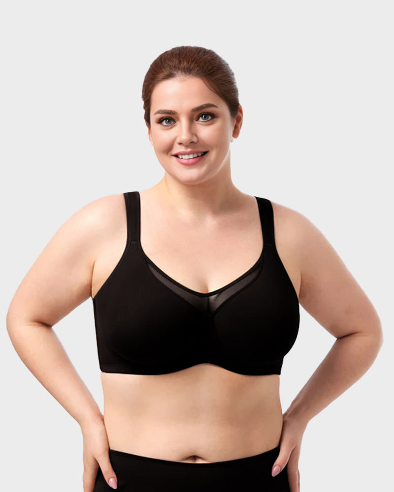 The AuraCool Minimizer Bra - Plus Size, Cooling, Full Coverage, and Save  + 50% OFF