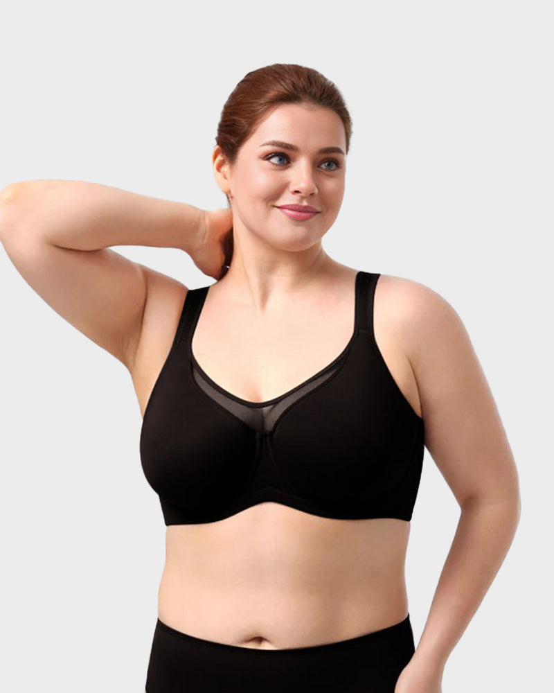 The AuraCool Minimizer Bra - Plus Size, Cooling, Full Coverage, and Save  + 50% OFF