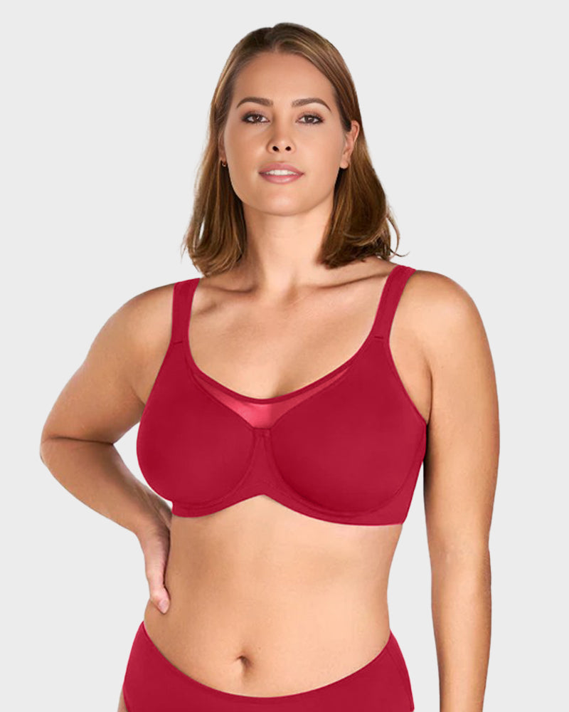 The AuraCool Minimizer Bra - Plus Size, Cooling, Full Coverage, and Save  + 50% OFF