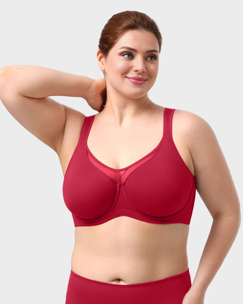 The AuraCool Minimizer Bra - Plus Size, Cooling, Full Coverage, and Save  + 50% OFF