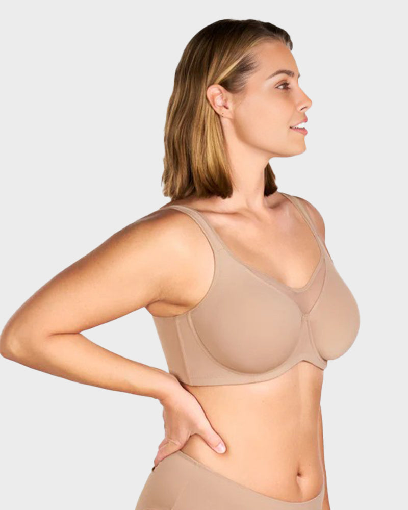 The AuraCool Minimizer Bra - Plus Size, Cooling, Full Coverage, and Save  + 50% OFF