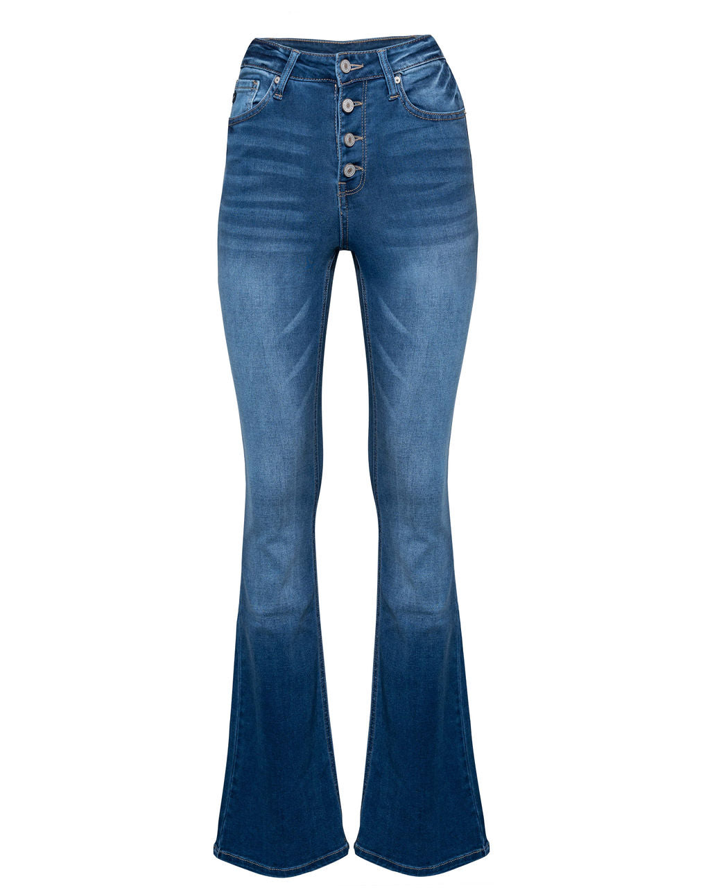 Rock You High Rise Bell Bottom Denim Pants