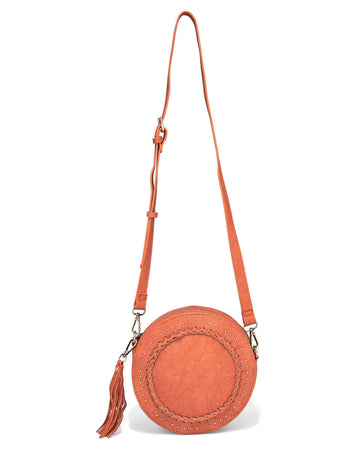 Round Town Crossbody Bag - Burnt Sienna