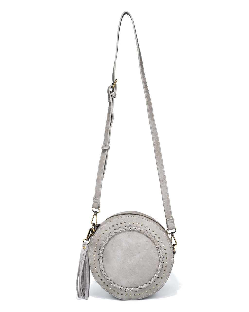 Round Town Crossbody Bag - Grey