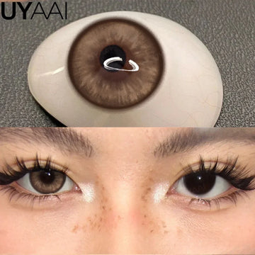 1 Pair Color Contact Lenses for Eyes Korean Brown Natural Big Eye Lenses Gray Eye Contact Green Color Lens