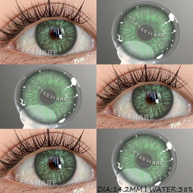 1 Pair Color Contact Lenses for Eyes Blue Eye Contacts Brown Natural Contact Lenses Gray Pupils Green Contacts Yearly