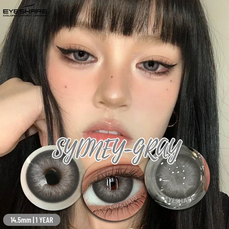 Big Eyes Color Contact Lenses Fashion Blue Colored Contact Lense Brown Softlenses Green Beauty Pupils Yearly Use