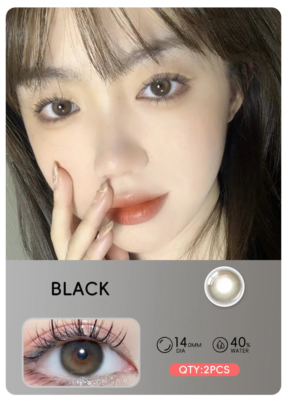 2pcs Natural Green Contact Lenses fo Eyes Beauty Color Pupils Makeup Color Eye Lenses Big Diameter Myopia Lenses