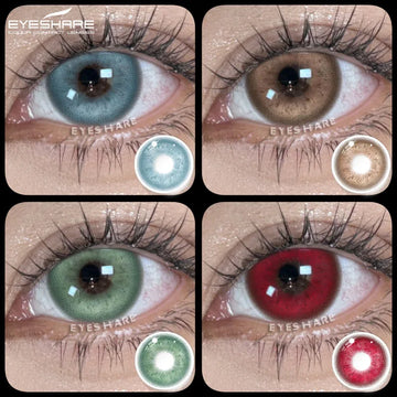 2Pcs Natural Color Contact Lenses for Eyes Korean Brown Lenses Beauty Fashion Gray Lense Blue Eye Lenses Pink Contacts