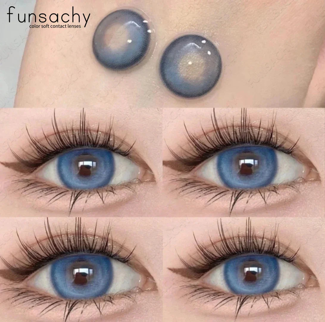 Natural Brown Contact Lense for Eyes Colorcon Blue Lenses Beautiful Gray Pupils Cosmetics Yearly Soft Eyes Contact Lens