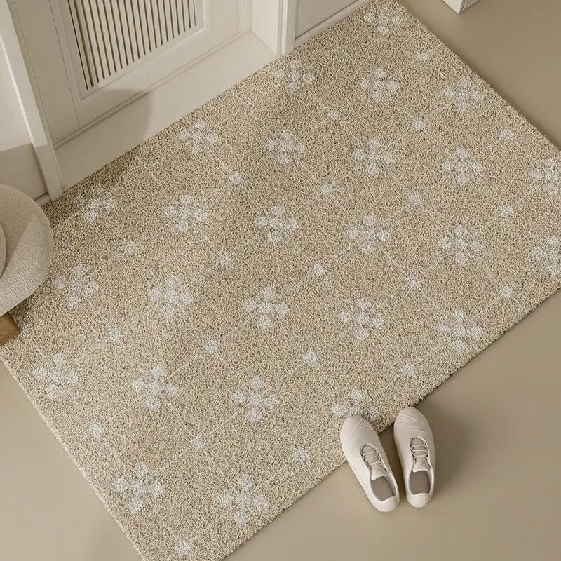 Modern Combination Of Small Squares Wire Loop Door Mat Waterproof Carpet Anti Slip Resistant To Dirt Bathroom Kitchen Carpet