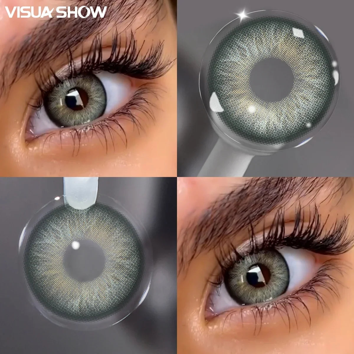 14.5mm Half Year Colored Contact Lenses Natural Earth Tone Hydrating Soft Lenses for Daily Look Eye Beauty