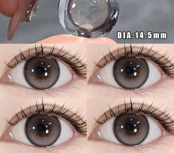 2Pcs Korea Colored Contact Lenses Diameter 14.5mm Prescription Myopia Degree-0.00to-8.00Makeup Soft Lens Eye Beauty Pupil