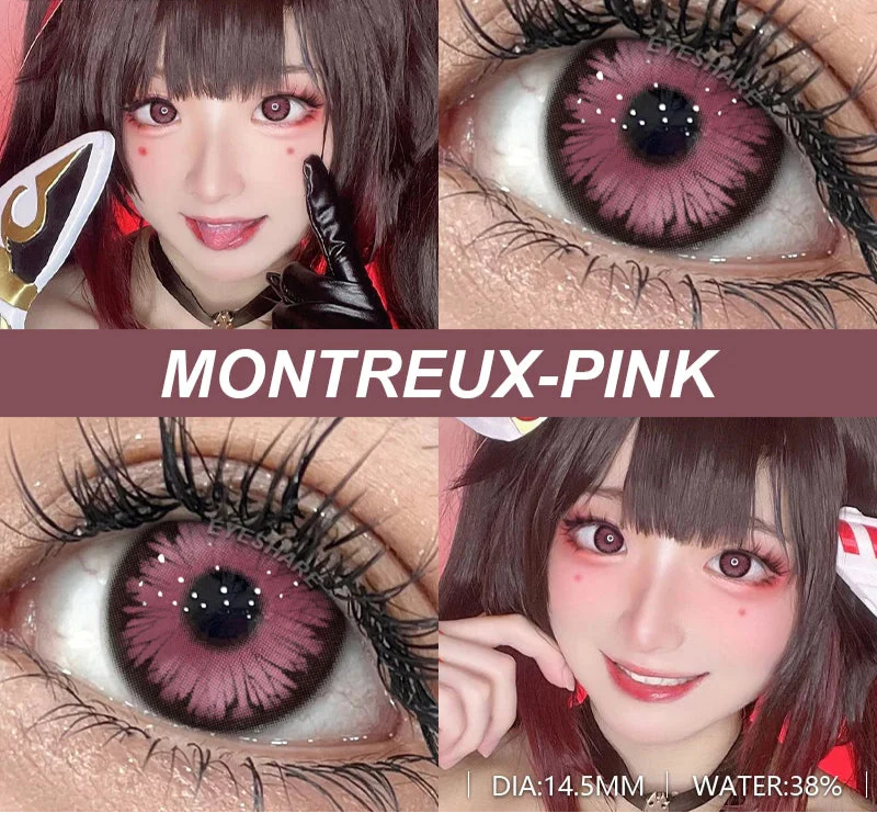 Contact Lenses 1 Pair Purple Lenses Cosplay Green Colored Lenses Anime Blue Lens Halloween Colorful Makeup Eye Cosmetic