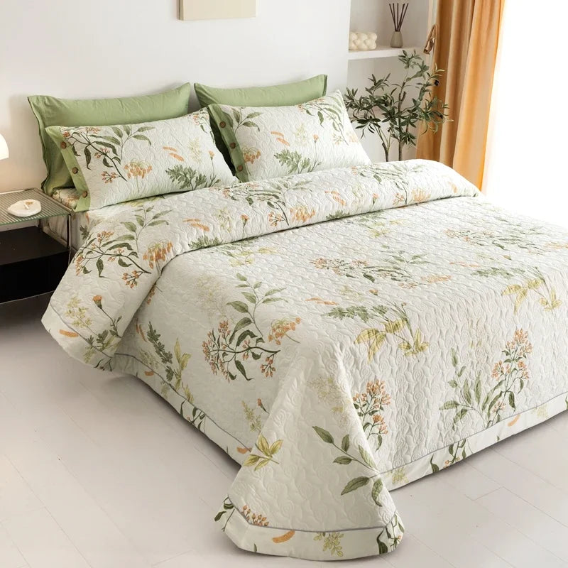 100% Cotton Quilted Bed Cover Set 3pcs/Set