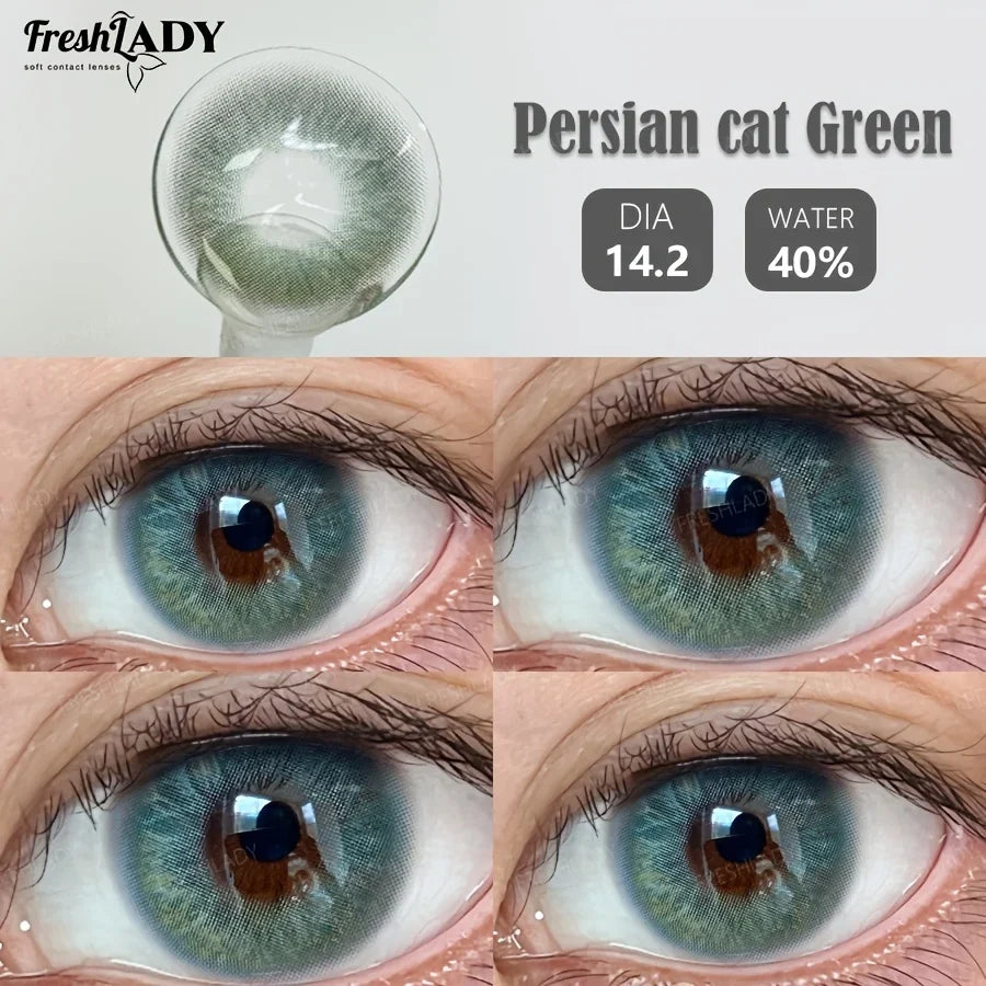 1 Pair Colored Contact Lenses Natural Brown Pupils Eyes Contact lenses Soft Contact Lenses 14.20mm