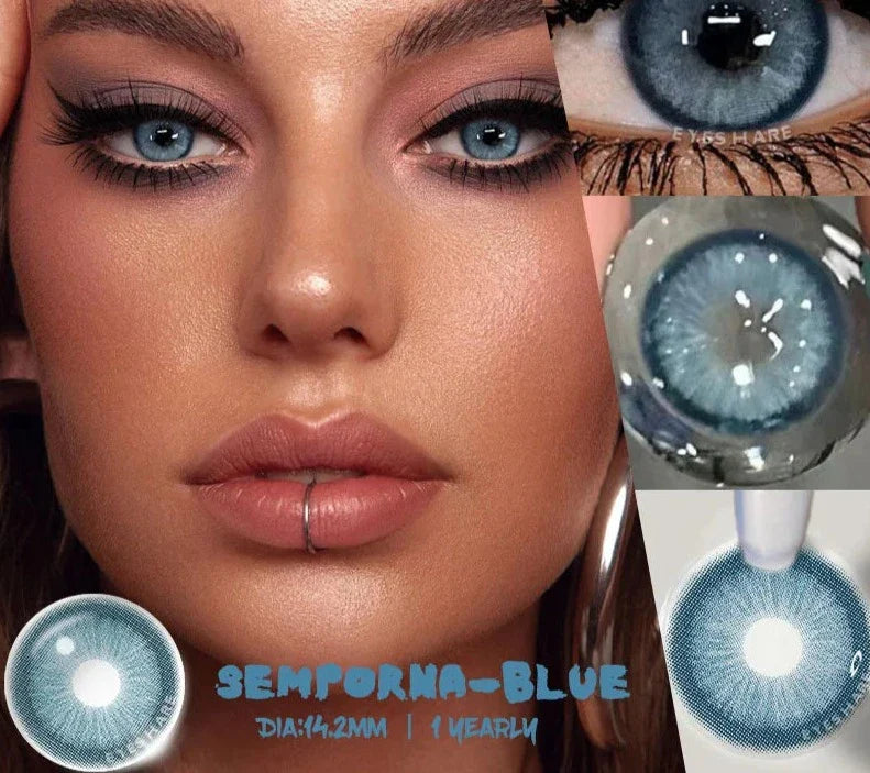 1pair Colored Contact Lenses for Eyes Natural Look Gray Eye Lenses Brown Contact Blue Lenses Fast Delivery Green Lenses