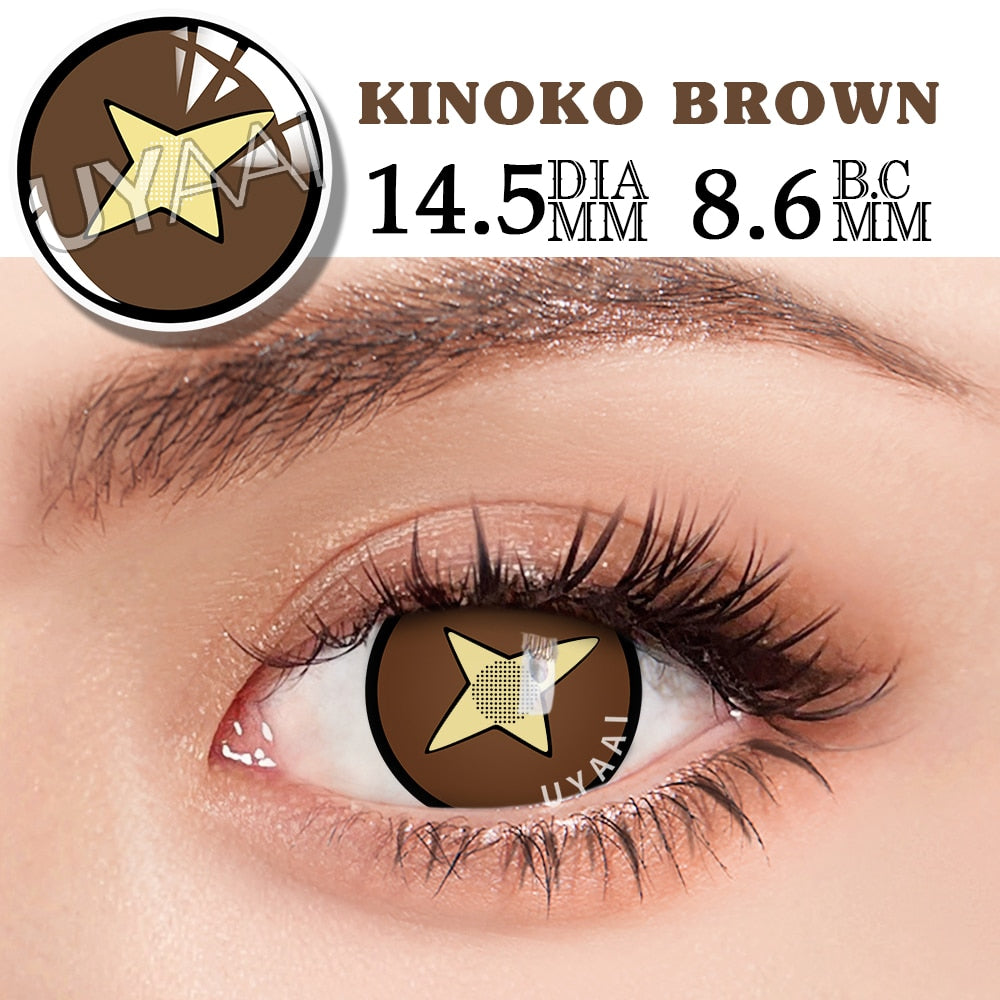 2Pcs/1Pair Anime Contact Lenses For Eyes Cosplay Color Lenses Pupils Makeup Anime Accessories Eye Contacts Cosplay Lens