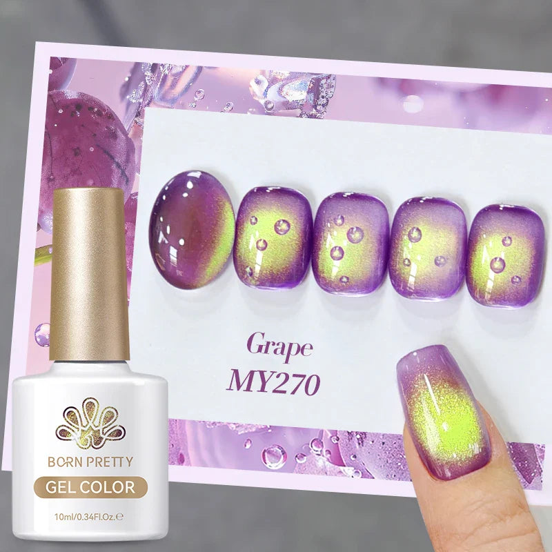 10ml Green Shadowstar Bamboo Cat Magnetic Gel Nail Polish Fruit Series  Soak Off UV LED Nail Art Salon DIY Manicure