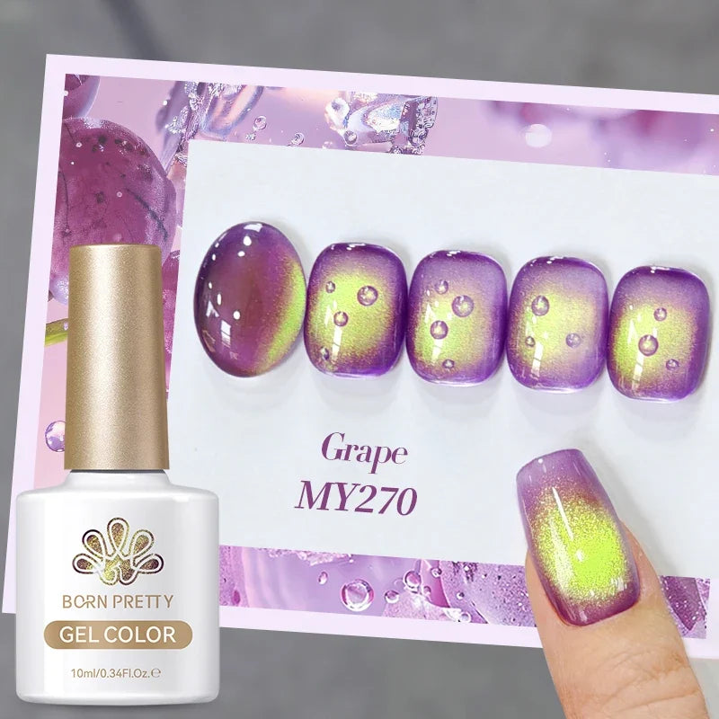 10ml Green Shadowstar Bamboo Cat Magnetic Gel Nail Polish Fruit Series  Soak Off UV LED Nail Art Salon DIY Manicure