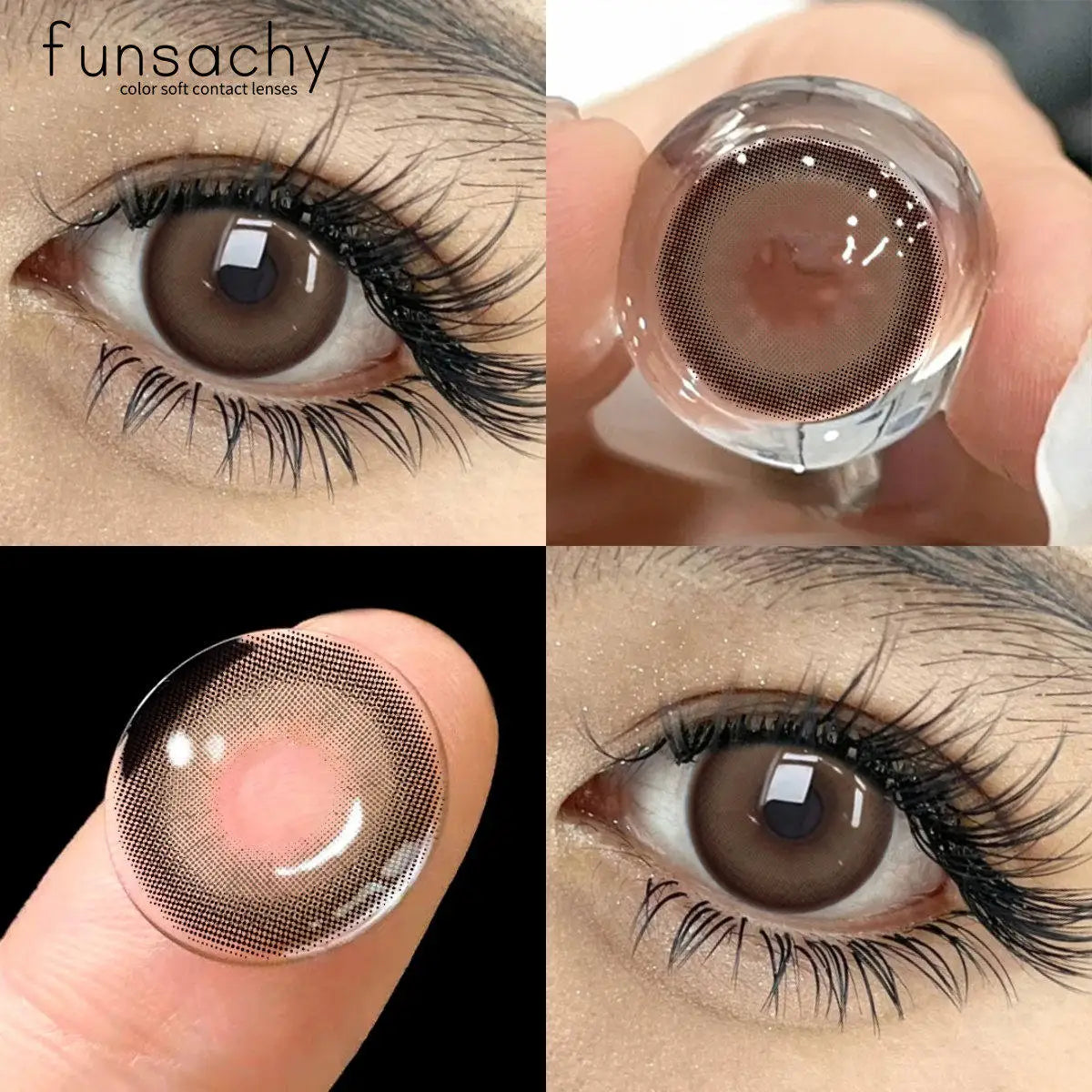 Color Contact Lenses for Eyes 1 Pair Gray Fashion Cosmetic Lenses Green Pupils Gray Natural Eye Contacts Women Eye Lens