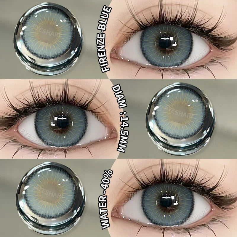 1Pair Colored Contact Lenses for Eyes Natural Contact Lenses Fashion Lense Blue Eye Lenses Green Eye Contacts Yearly