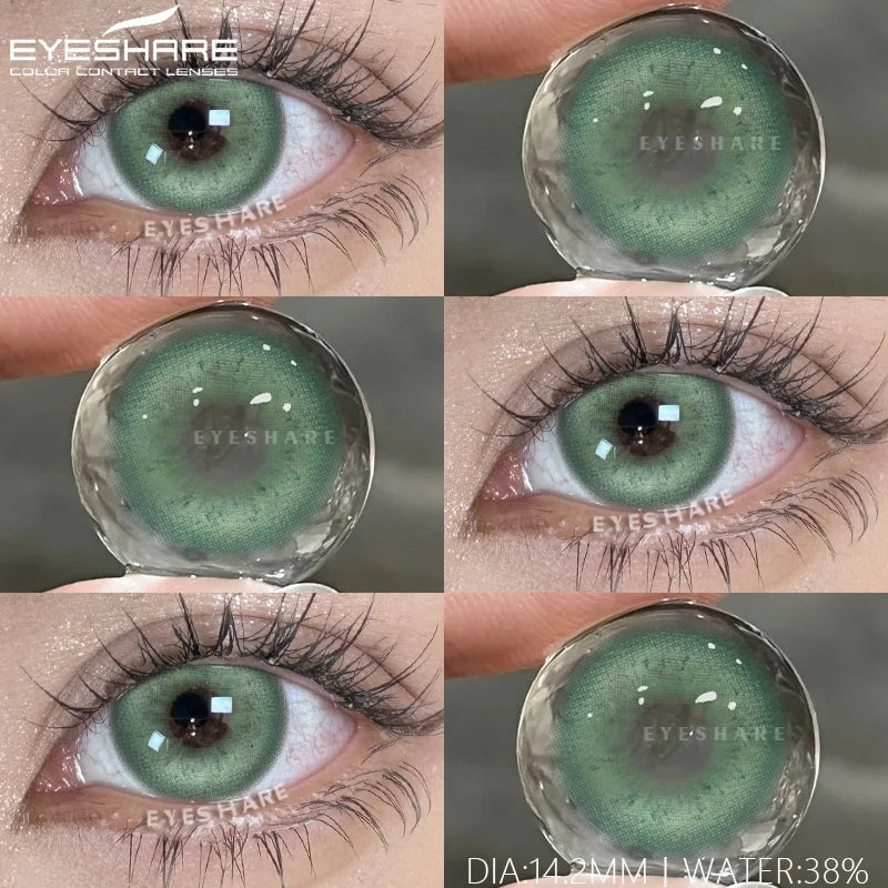 2Pcs Natural Color Contact Lenses for Eyes Korean Brown Lenses Beauty Fashion Gray Lense Blue Eye Lenses Pink Contacts