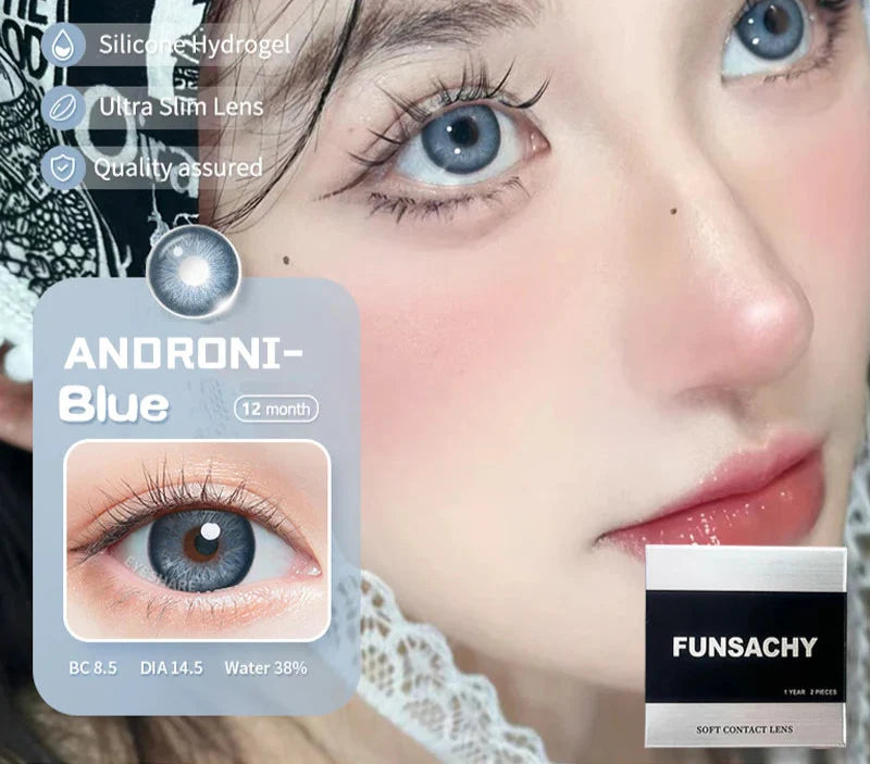 2pcs Colored Contact Lenses Bueatiful Pupil Color Circle Lens Green Yearly Natural Colored Contacts Fashion Cosmetics