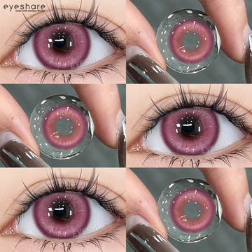 1 Pair Pink Cosplay Contact Lenses for Eyes Lenses Anime Lenses Anime Accessories Lenses Pink Lenses Red Lens