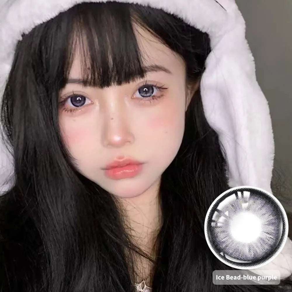 1 Pair Beauty 10 Colors Contact Lenses for Eyes Natural Pupil Color Lens Eyes for Myopia Free Shipping Half A Year Use