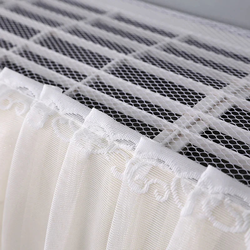Bedroom Hanging Air Conditioner Cover Full Wrap Windshield Curtain Lace Design Universal Fit for Midea  Dustproof