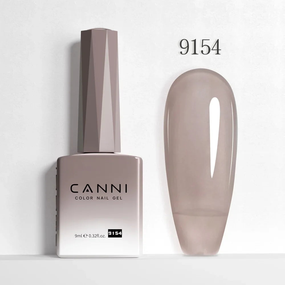 Nail Gel Polish HEMA FREE Translucent Jelly Gel Varnish Semi Transparent Super Glossy Ultra Consistency Round Shape Brush