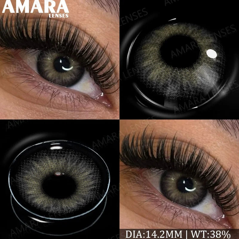 Fashion Colored Contact Lenses Natural Brown Eye Lens Gray Contact Eye Lenses Blue Lenses Contacts for Dark Eyes