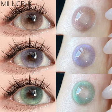 1 Pair Fashion Color Contact Lenses for Eyes With Degree Blue Contact Lens Natural Contacts Yearly Cosmetics Eye Lens