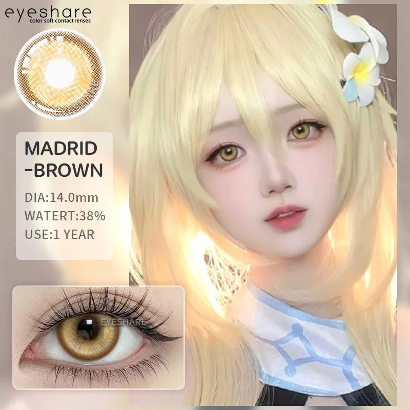 1Pair Hallowee Contact Lenses for Eyes Cosplay Lenses Anime Lenses Anime Accessories Lenses Purple Lenses Pink Eye Lens