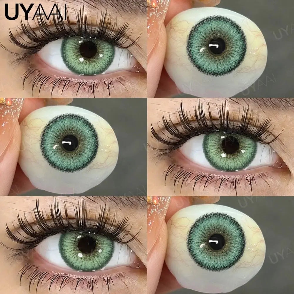 NEW Color Contact Lenses iD Series Beauty Blue Pupils Natural Brown Contacts Soft Colorful Lens Makeup Eyes Green Lenses