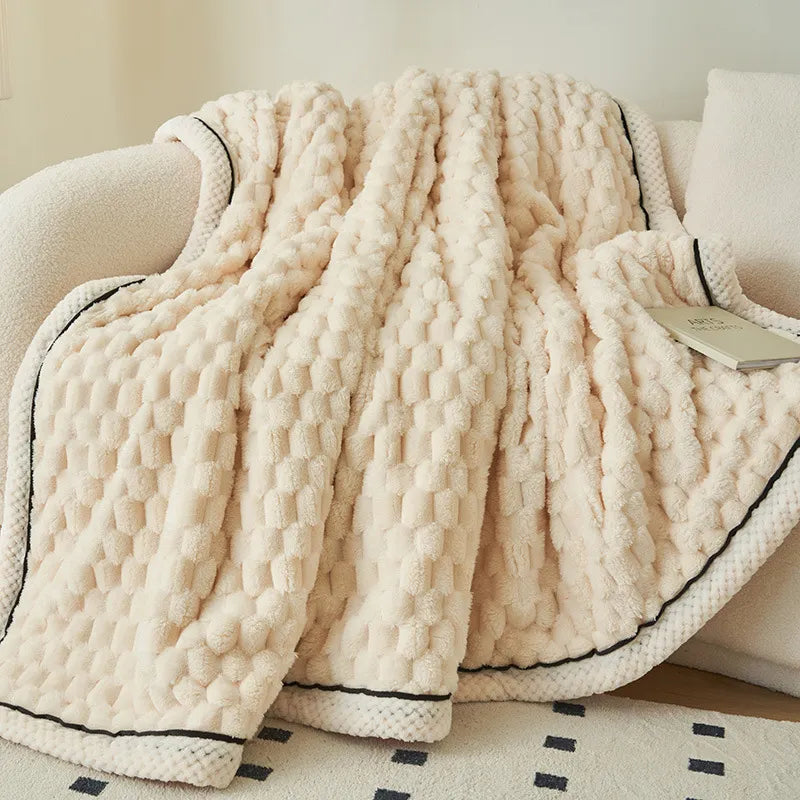 Turtle Velvet Autumn Winter Warm Sleeping Blanket Soft Comfortable Flannel Fleece Blankets for Bed Cozy Thickened Warmth Blanket