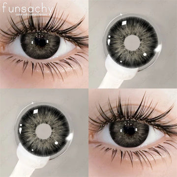 1 pair Colorcon Contact Lenses for Eyes Black Lenses Beautiful Cosmetic Pupil Blue Lenses Big Eyes Contacts Lens Yearly