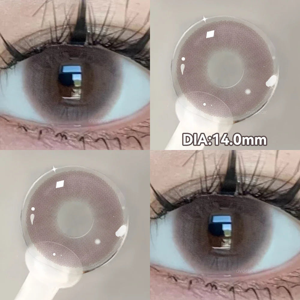 2pcs Cyberpunk Blue Contact Lenses for Eyes Fashion Color Pupils Beauty Eye Color lenses Natural Gray Lens Myopia Lenses