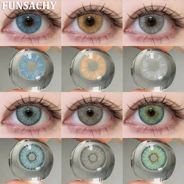 1 Pair Color Contact Lenses For Eyes Natural Gray Blue Beautiful Pupil Soft Natural Accessories Yearly Cosmetic Pupils